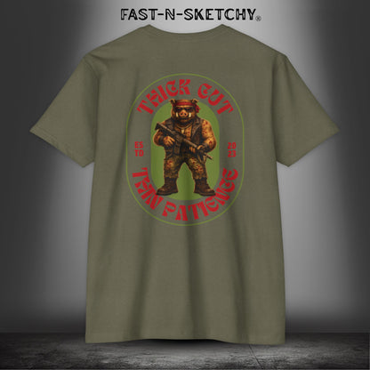 Porkchop, Thick Cut Thin Patience: Military Edition Premium Fitted Tee