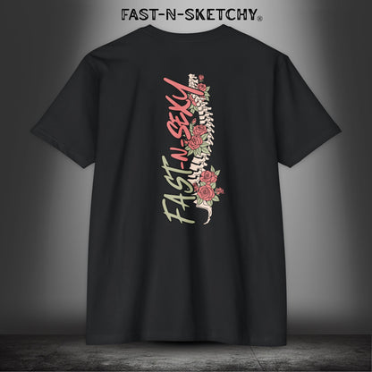 FAST-N-SEXY™ WITH SPINE/FLOWERS: T-shirt Next Level 6210