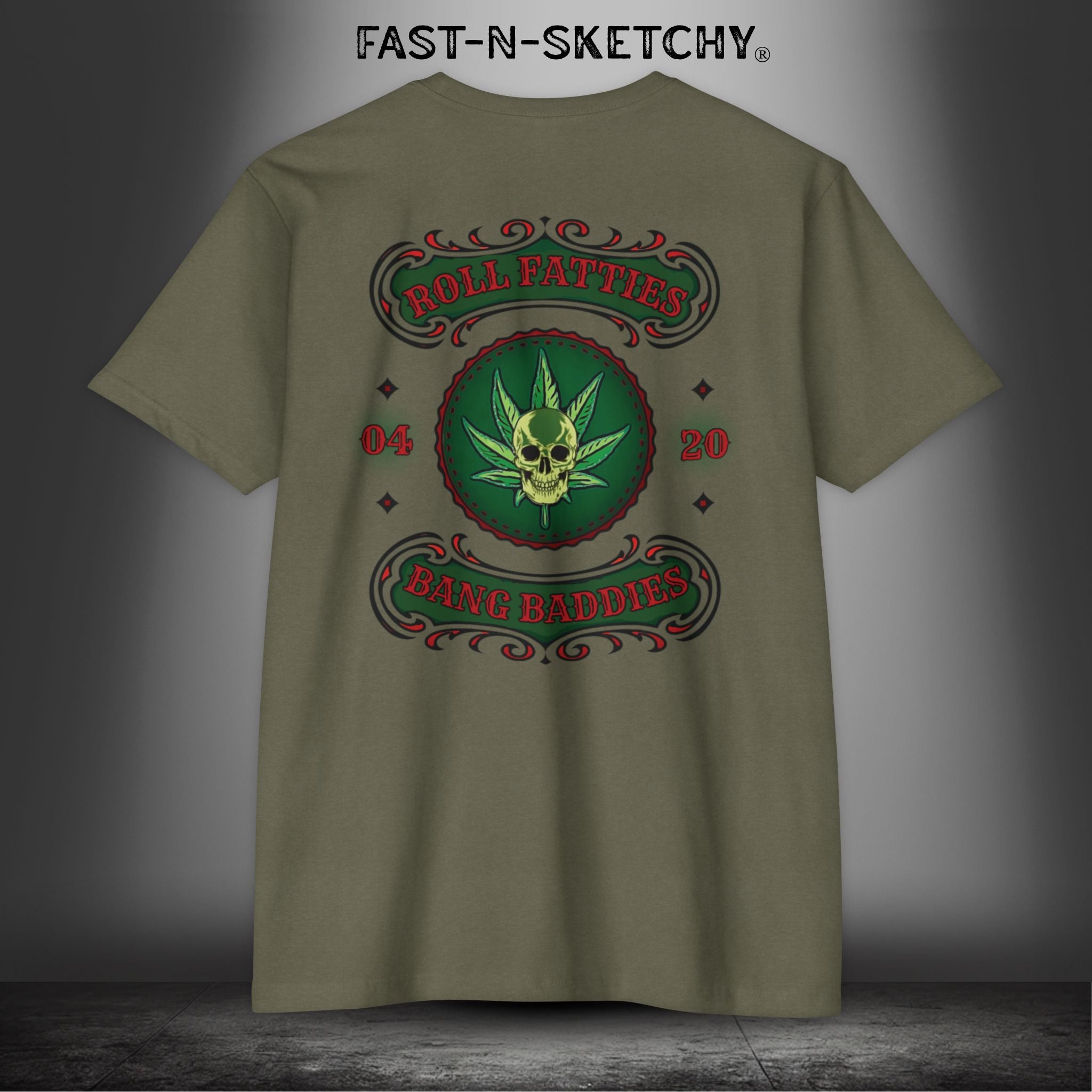 The Highlife: Roll Fatties & Bang Baddies: Biker Edition Premium Fitted Tee