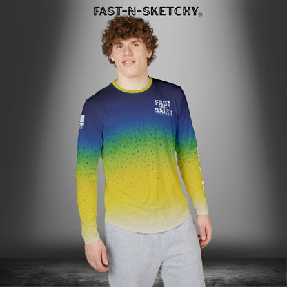 Mahi Mahi Dolphin Camo Fast-N-Salty UV Protection Long Sleeve Shirt