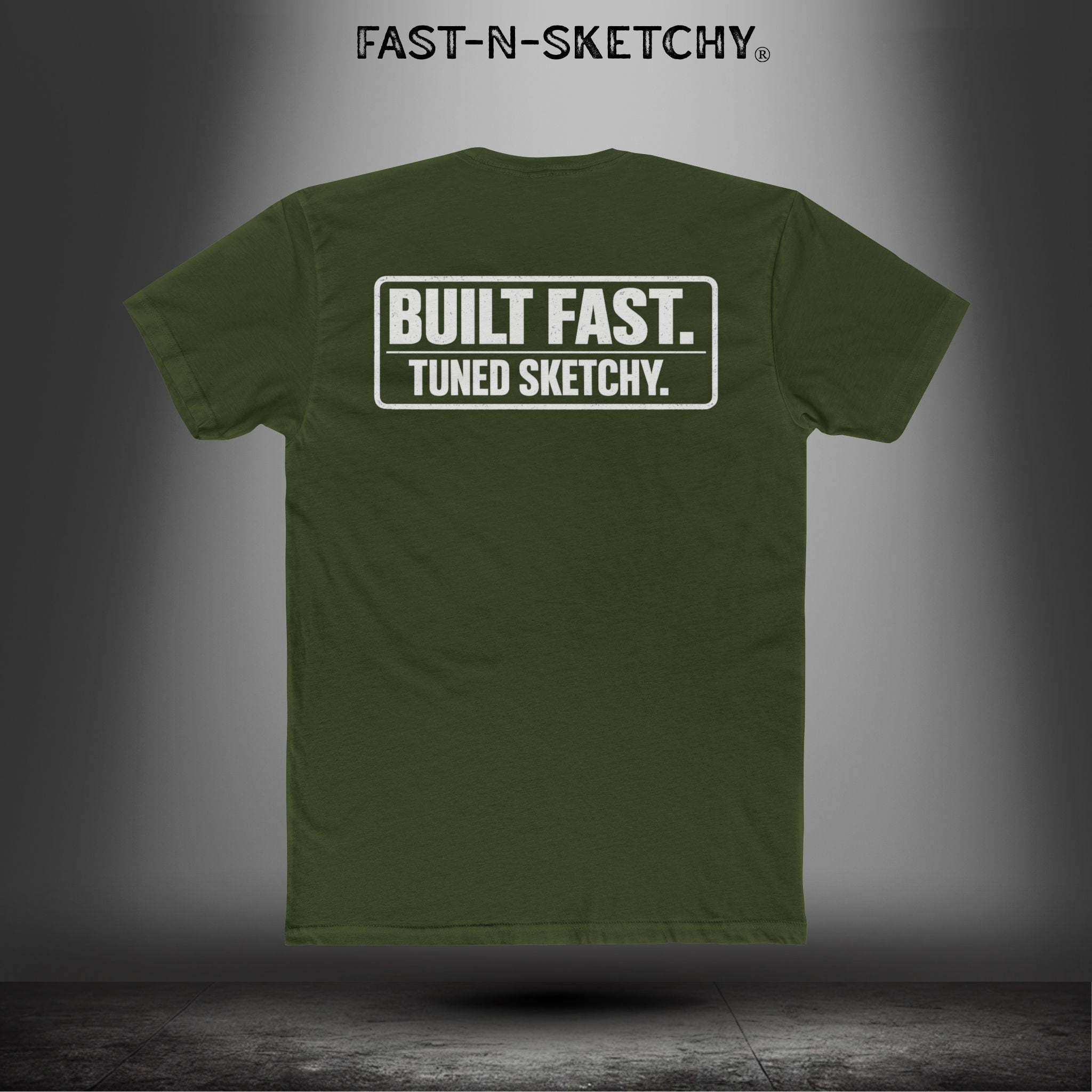 Built Fast, Tuned Sketchy: Bagger Racing Biker Edition Relaxed Classic Tee