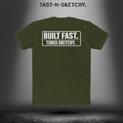 Built Fast, Tuned Sketchy: Bagger Racing Biker Edition Relaxed Classic Tee