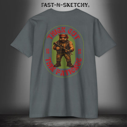 Porkchop, Thick Cut Thin Patience: Military Edition Premium Fitted Tee