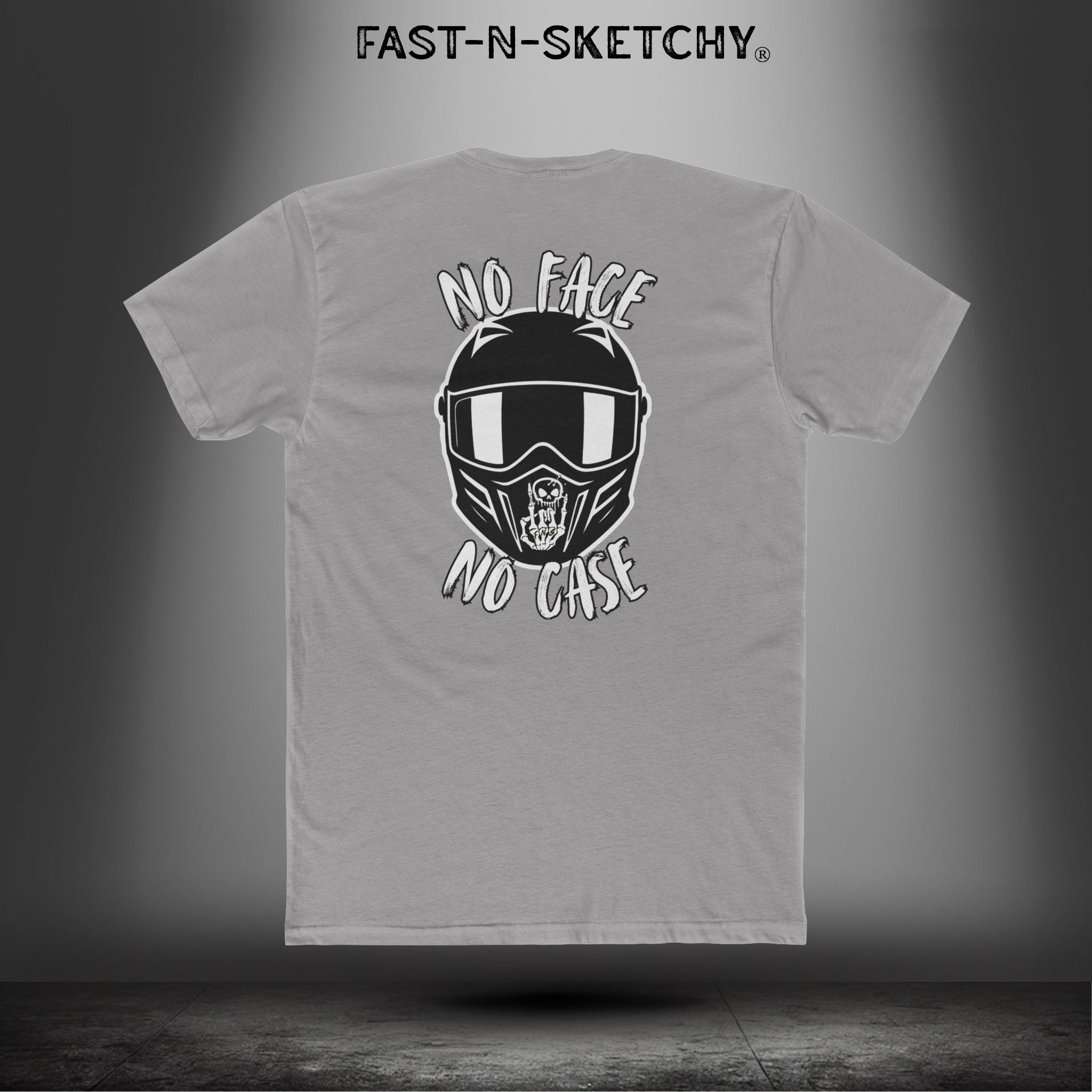 No face, No Case: Biker Edition Relaxed Classic Tee