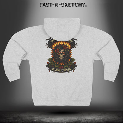 Grow Towards the Sun, Bloom Forever: Zip Hoodie