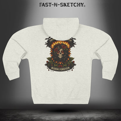 Grow Towards the Sun, Bloom Forever: Zip Hoodie