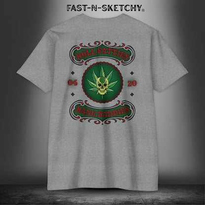 The Highlife: Roll Fatties & Bang Baddies: Biker Edition Premium Fitted Tee