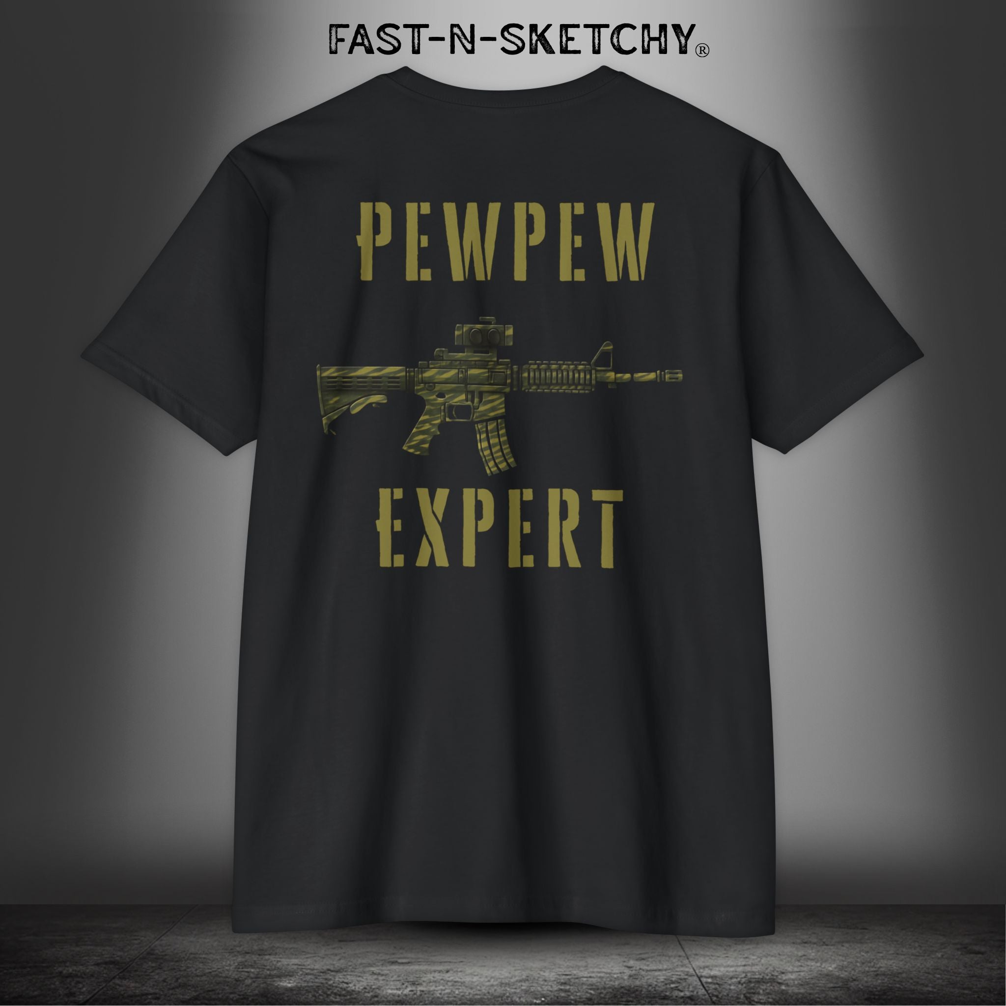 Pew Pew Expert: Military Edition - T-Shirt Next Level 6210