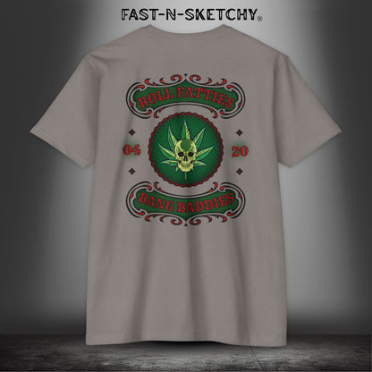 The Highlife: Roll Fatties & Bang Baddies: Biker Edition Premium Fitted Tee