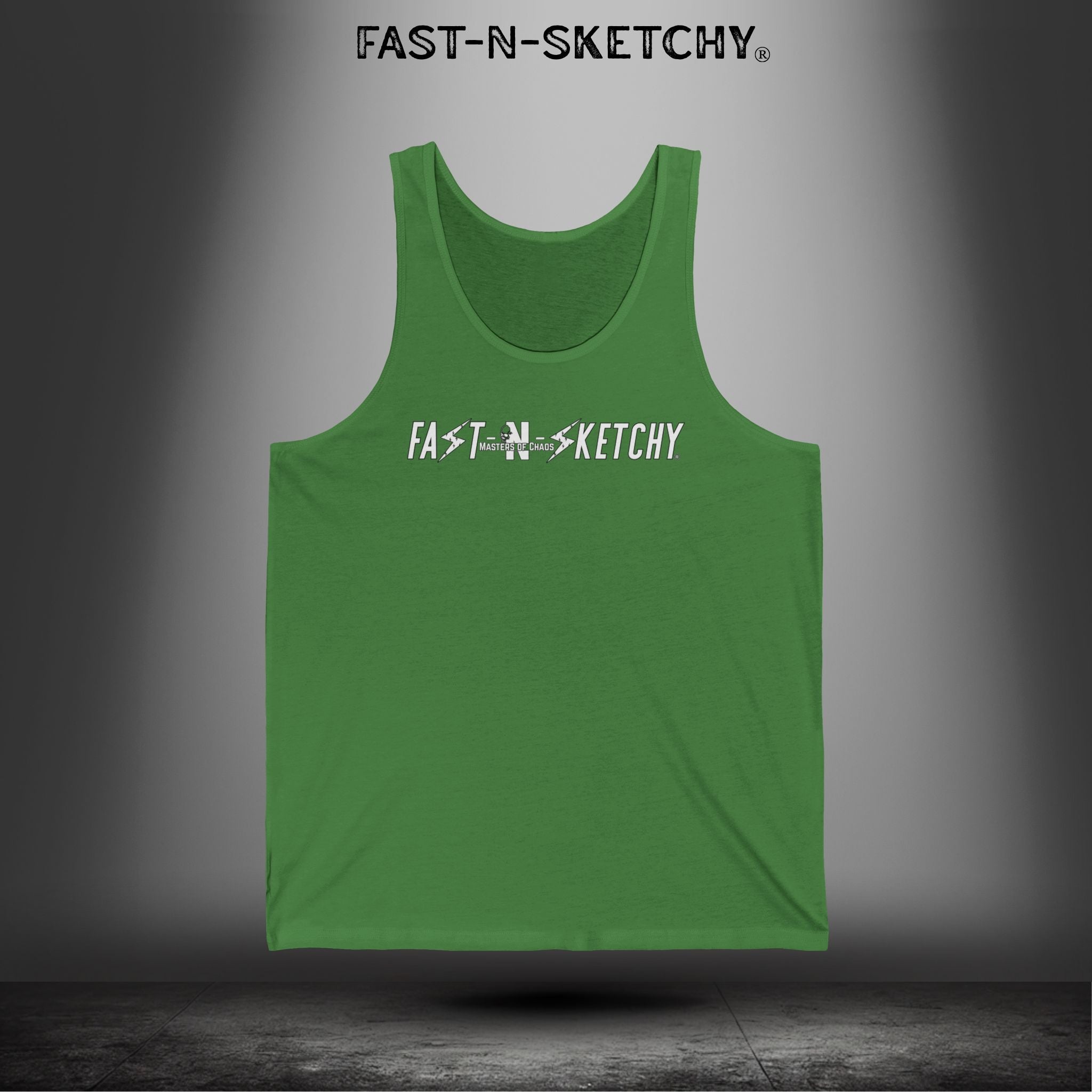 Live Your Life Graphic Tank - Fast-N-Sketchy Skull Tank Top