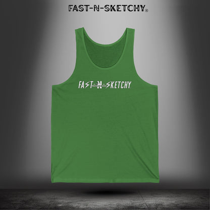 Live Your Life Graphic Tank - Fast-N-Sketchy Skull Tank Top