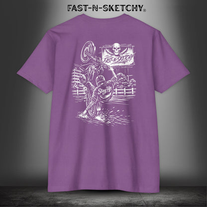 Stay Up Biker Edition Premium Fitted Tee