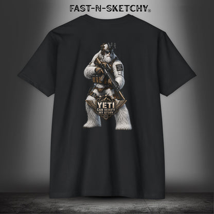 Yeti Can Verify My Story: Military Edition Tee