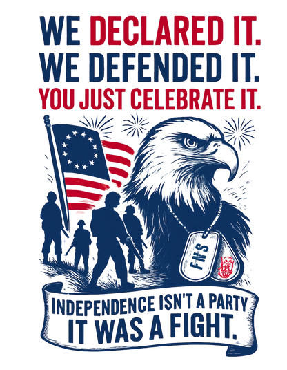 Red, White & Rowdy – Military Edition Racerback | We Fought So You Could BBQ. Respect the Uniform, Not Just the Fireworks