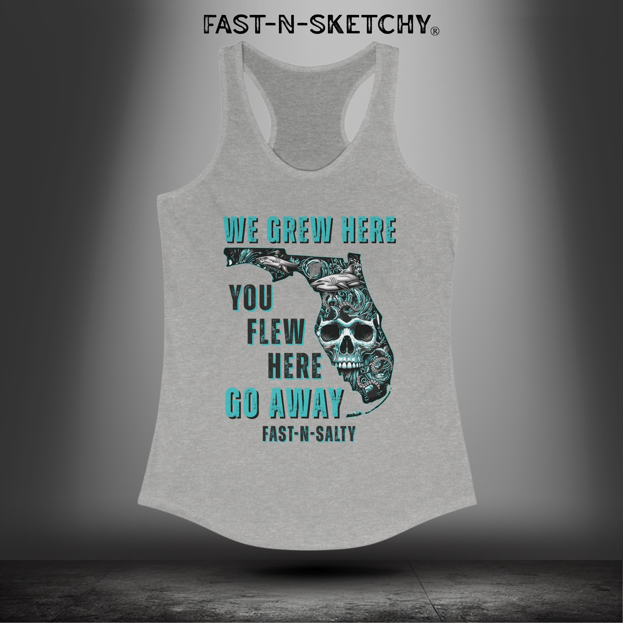 WE GREW HERE, YOU FLEW HERE, GO AWAY: Razorback Tank Top