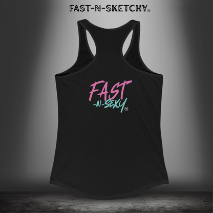 DANGEROUS CURVES - FAST-N-SEXY™: Women's Ideal Racerback Tank