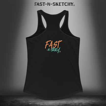 FLORIDA BONES & WILD THRILLS - FAST-N-SEXY™: Women's Ideal Racerback Tank