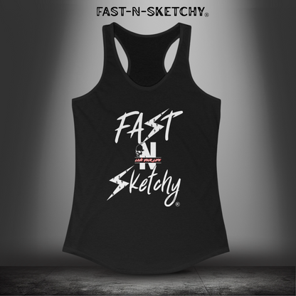 FAST-N-SKETCHY® - Racerback Tank Top - Women's