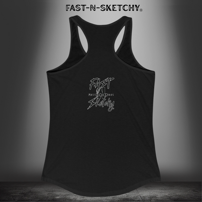 Stay Suicide Prevention Flag Women's Racerback Tank | Love Surrounds You | Ride Out of the Darkness | Mental Health Awareness - LSY