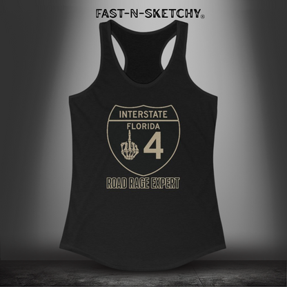 I-4 Road Rage Expert Women's Racerback Tank