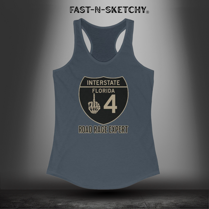 I-4 Road Rage Expert Women's Racerback Tank