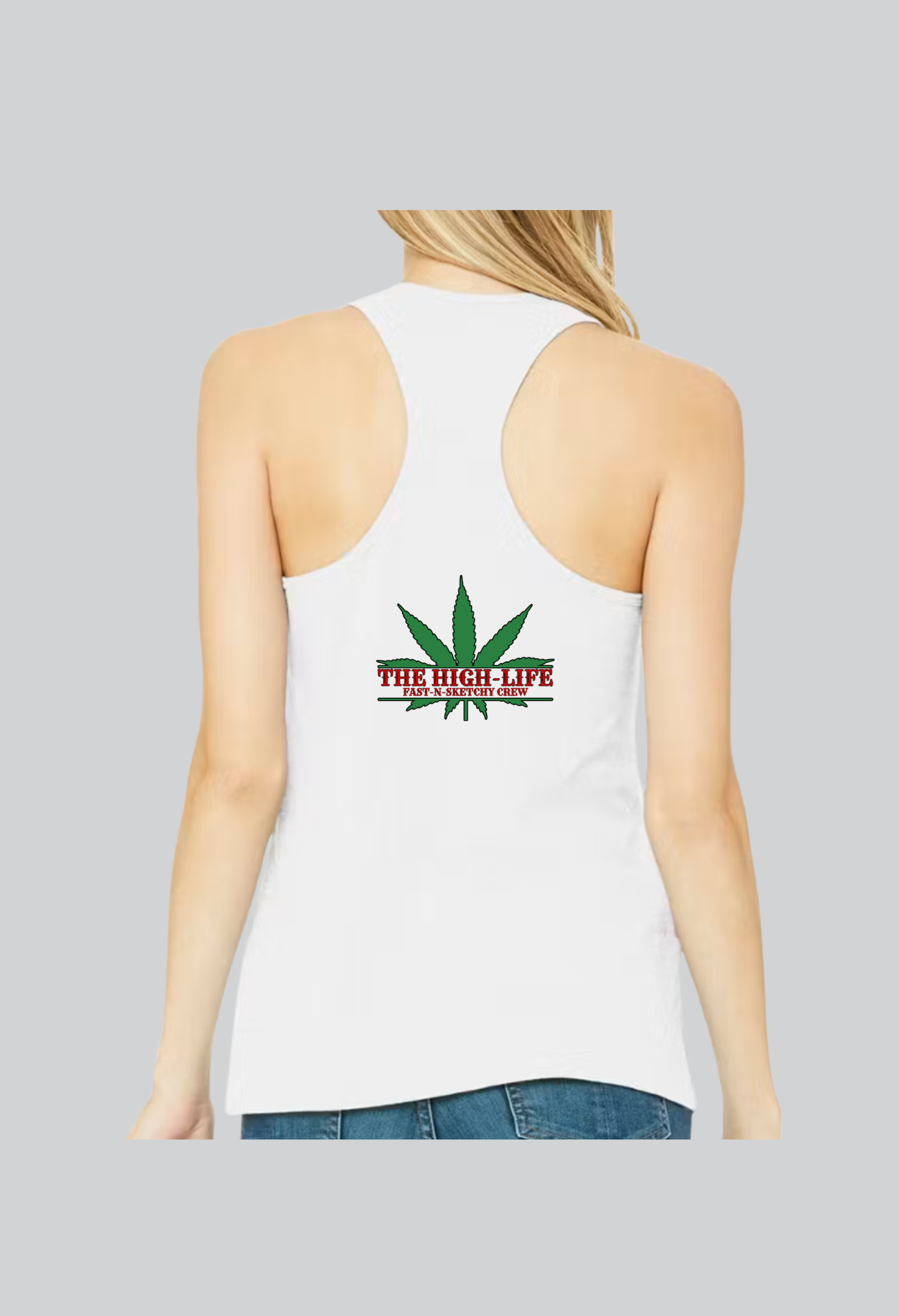 The Highlife: Roll Fatties & Bang Baddies: Biker Edition Women's Racerback Tank