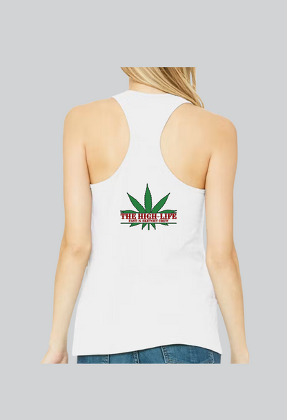 The Highlife: Roll Fatties & Bang Baddies: Biker Edition Women's Racerback Tank