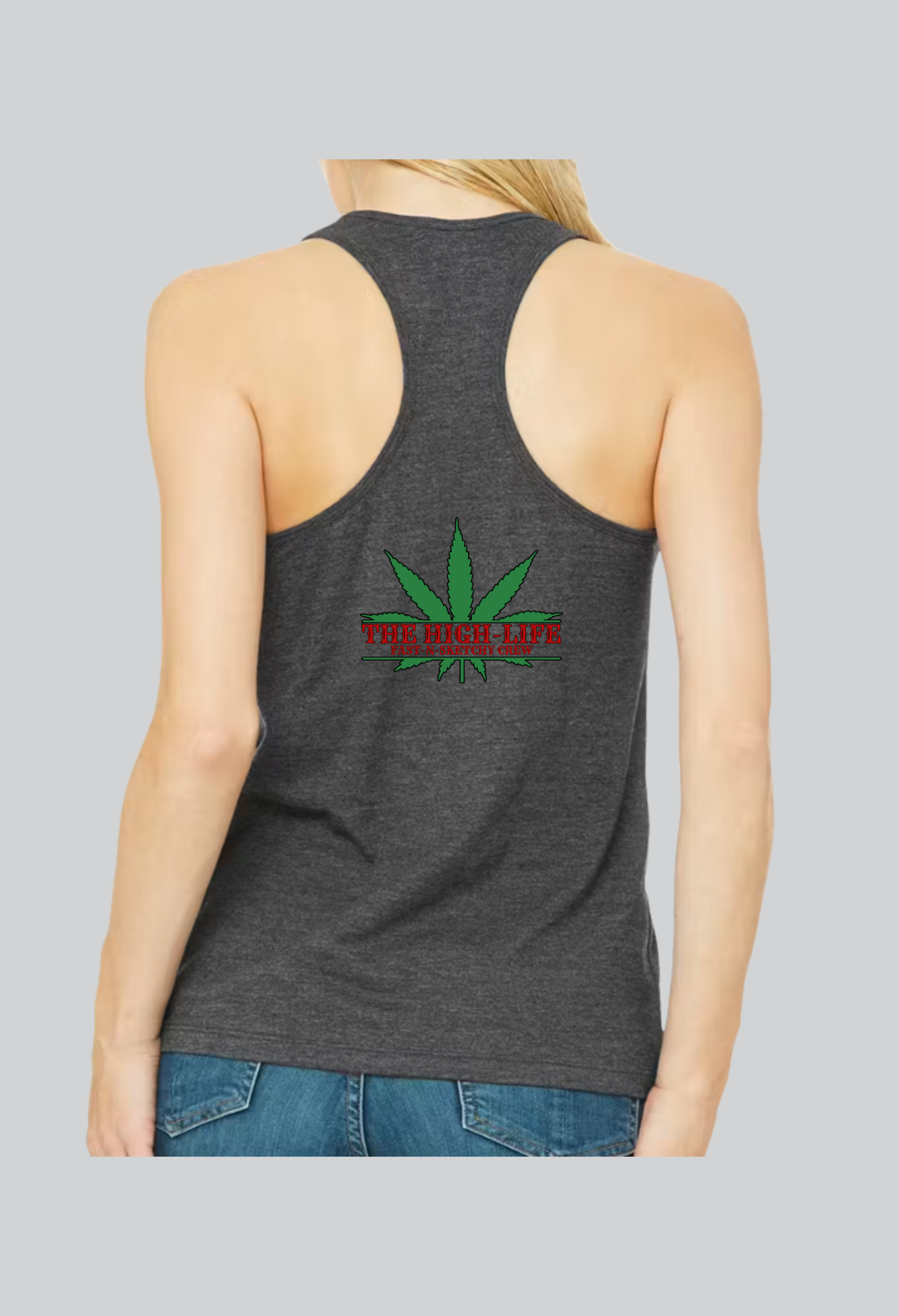 The Highlife: Roll Fatties & Bang Baddies: Biker Edition Women's Racerback Tank