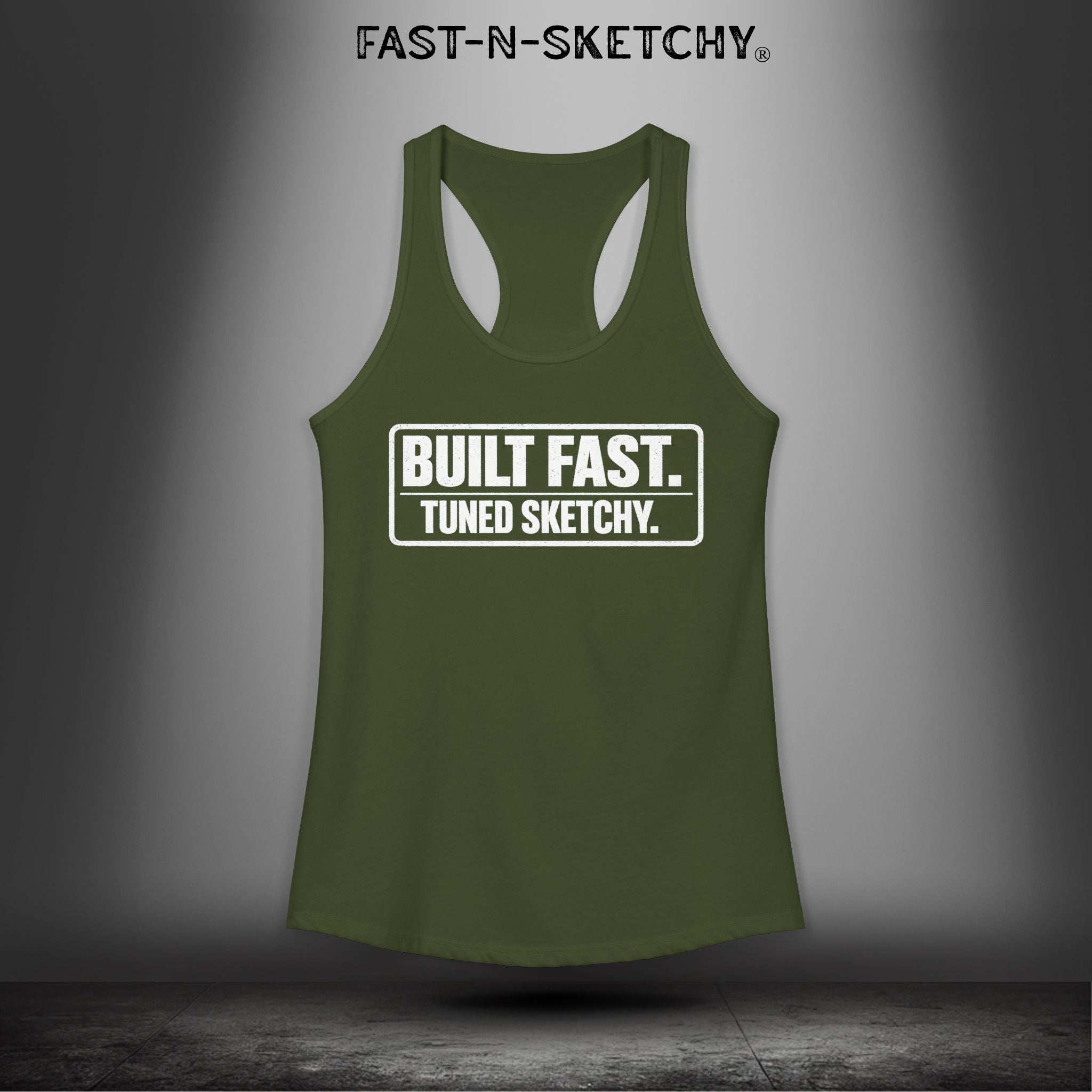 Built Fast, Tuned Sketchy: Bagger Racing Biker Edition Razorback Tank