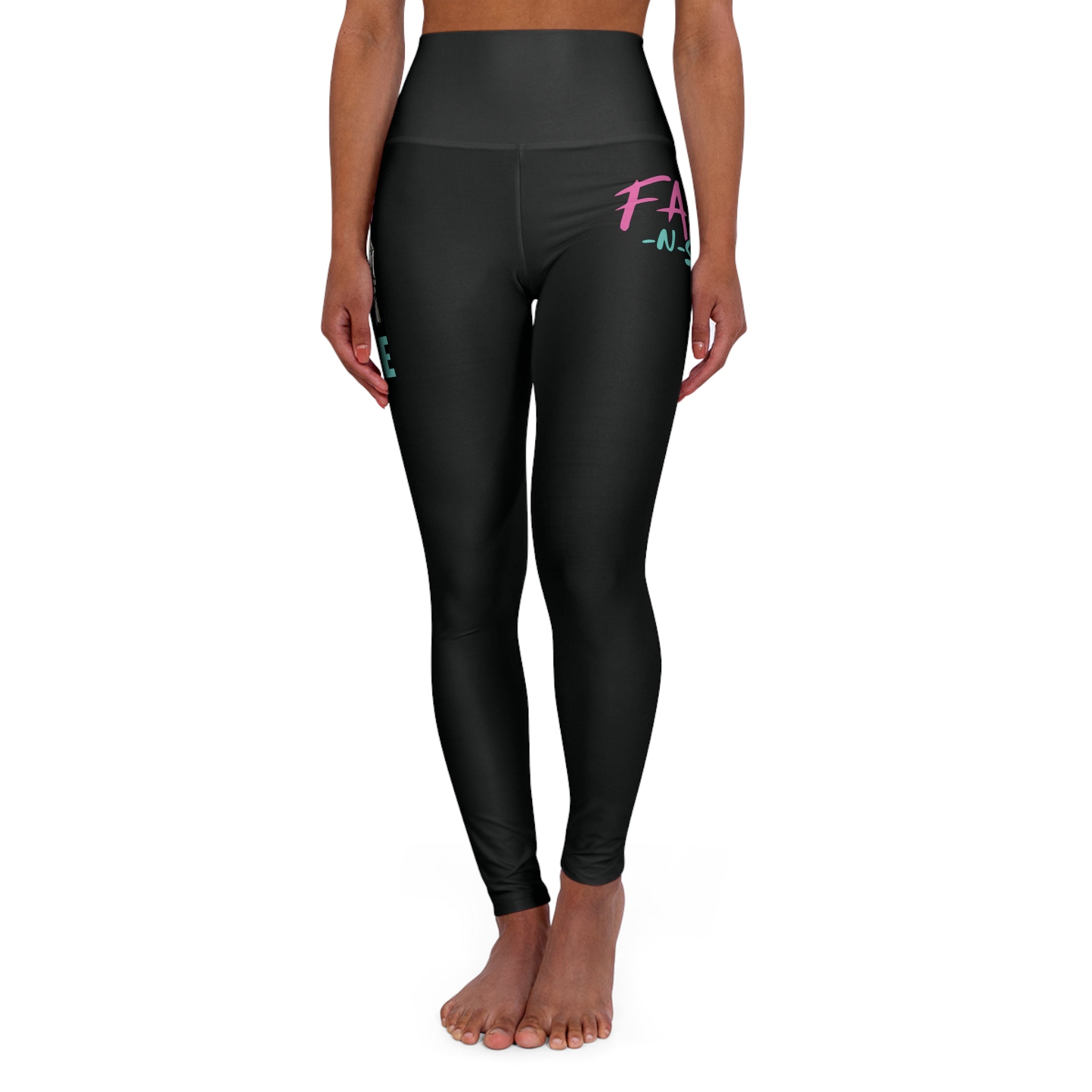 LOVE ME OR CHASE ME - FAST-N-SEXY™: Bold Graphic High Waisted Yoga Leggings - Push Your Limits