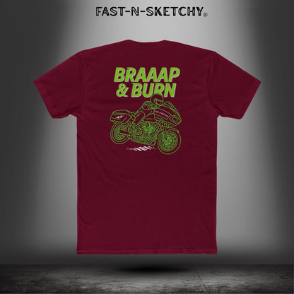 Braaap & Burn: Biker Edition Bagger Races Relaxed Classic Tee