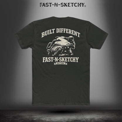 Built Different: Daytona Bike Week Bagger Racing Biker Edition Relaxed Classic Tee