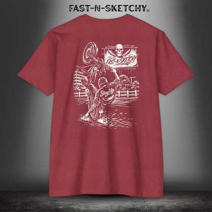 Stay Up Biker Edition Premium Fitted Tee