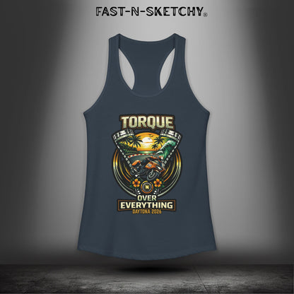 Torque Over Everything: Daytona Bike Week Bagger Racing Biker Edition Razorback Tank