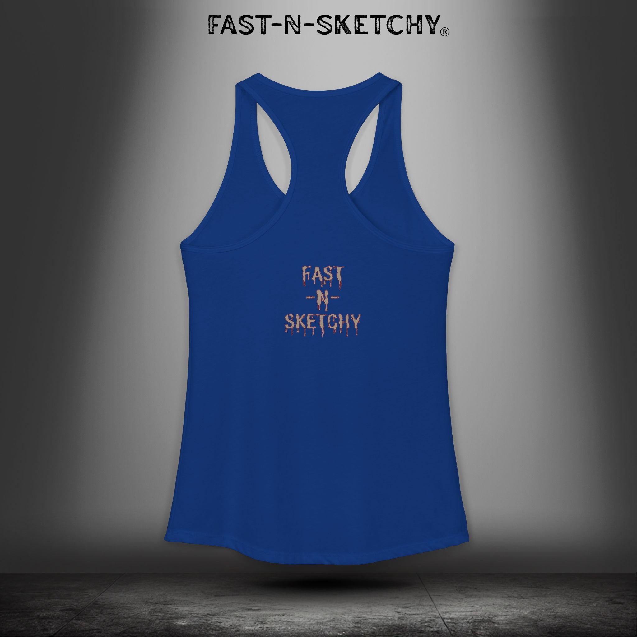 Grippy Sox Grippy Box: FAST-N-SKETCHY - Racerback Tank Top