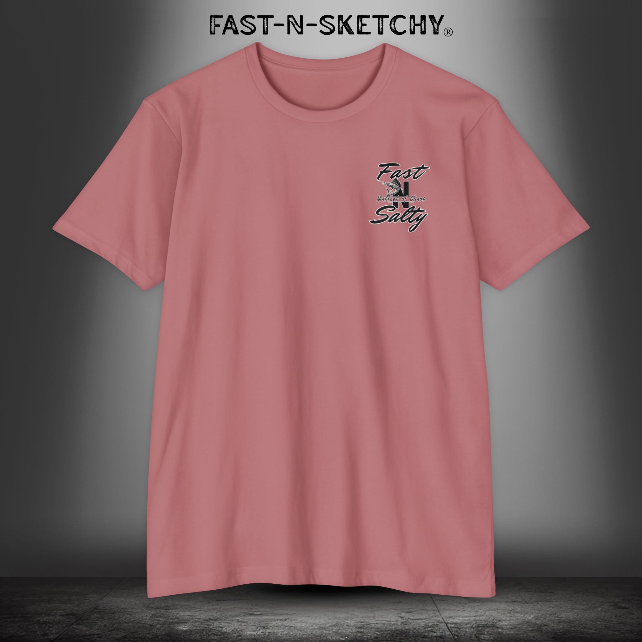 Fast-n-Salty Circle Logo (Black Logo) - T-Shirt Next Level 6210