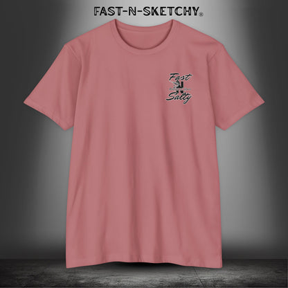 Fast-n-Salty Circle Logo (Black Logo) - T-Shirt Next Level 6210