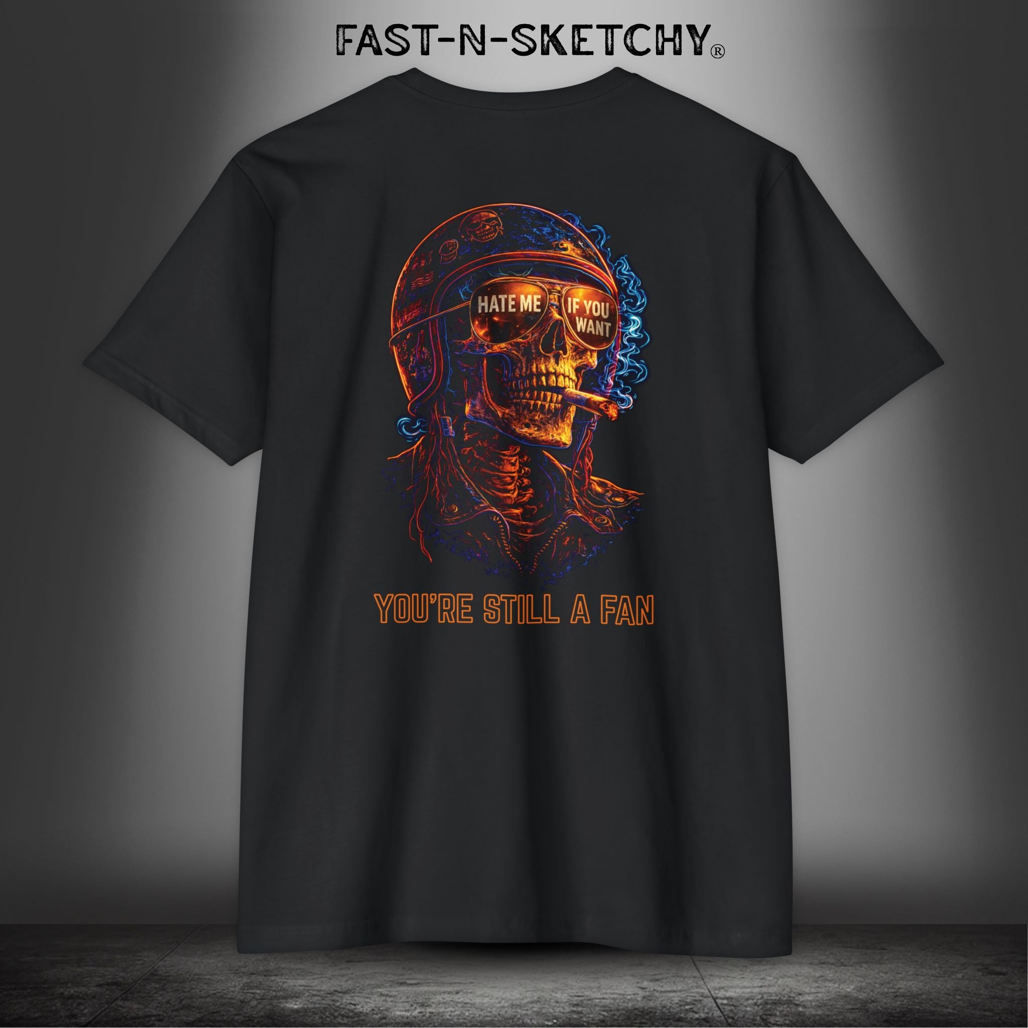 Hate Me If You Want, You're Still a Fan: Biker Edition - Premium Fitted Tee