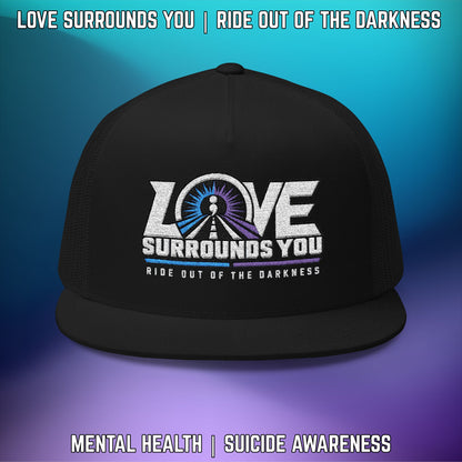 Love Surrounds You Trucker Hat — Mental Health & Suicide Awareness Cap - LSY