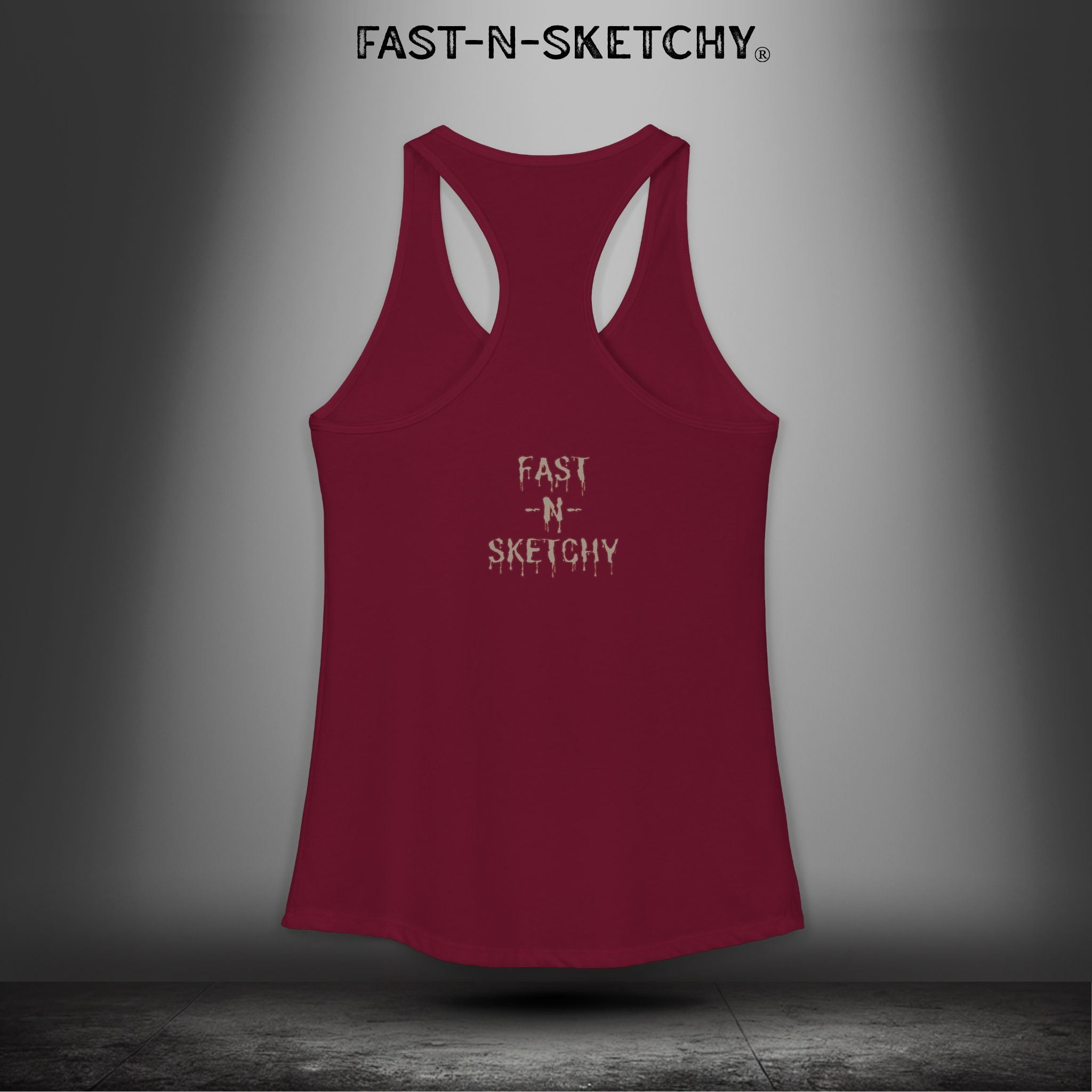 Grippy Sox Grippy Box: FAST-N-SKETCHY - Racerback Tank Top