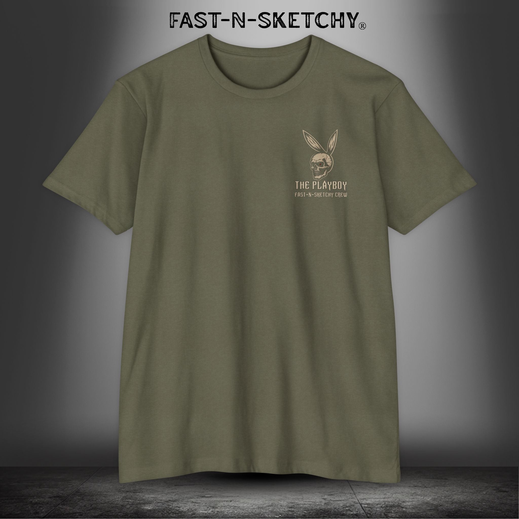 The Playboy "I'm Not a Player, I Just Bang a Lot": Military Edition Premium Fitted Tee