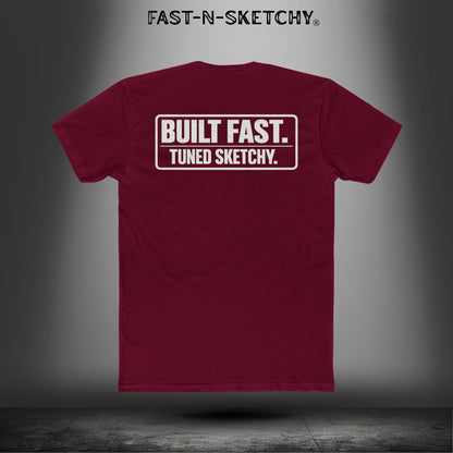 Built Fast, Tuned Sketchy: Bagger Racing Biker Edition Relaxed Classic Tee