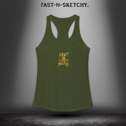 Crew Chief Said, Send It: Bagger Racing Biker Edition Razorback Tank