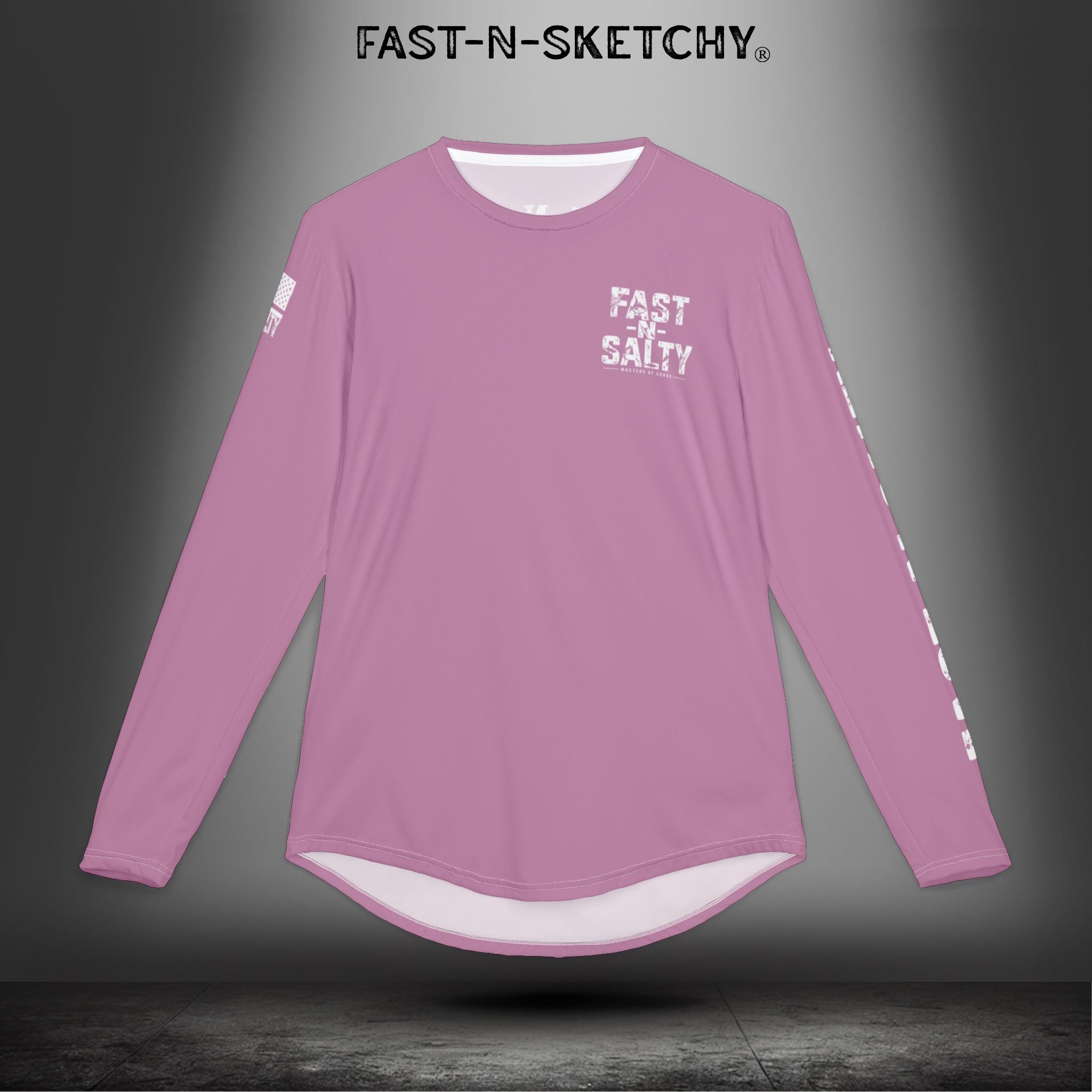 Sailfish Fast-N-Salty Pink UV Protection Long Sleeve Shirt - Perfect for Outdoor Adventures and Fishing