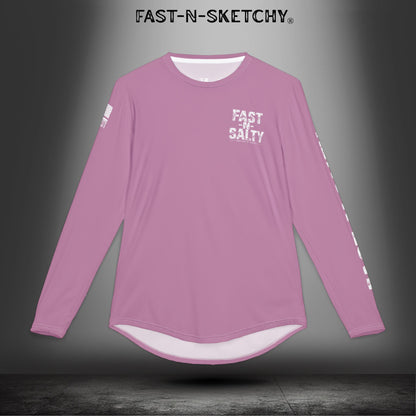 Sailfish Fast-N-Salty Pink UV Protection Long Sleeve Shirt - Perfect for Outdoor Adventures and Fishing