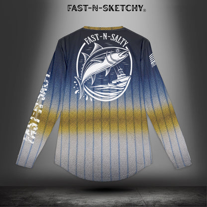 Yellowfin Tuna Camo Fast-N-Salty UV Protection Long Sleeve Shirt
