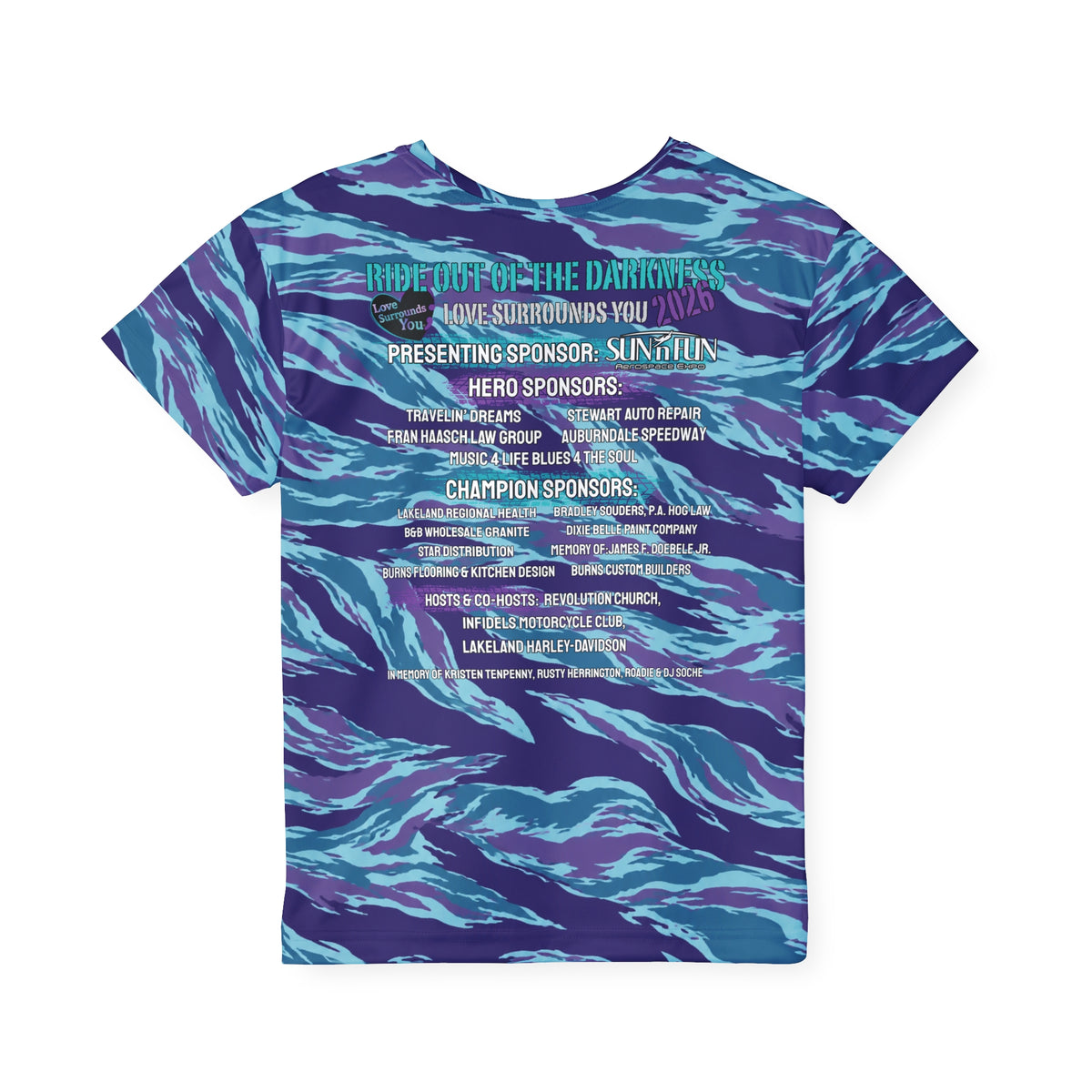 Ride Out of the Darkness 2026 Kids Jersey — LSY