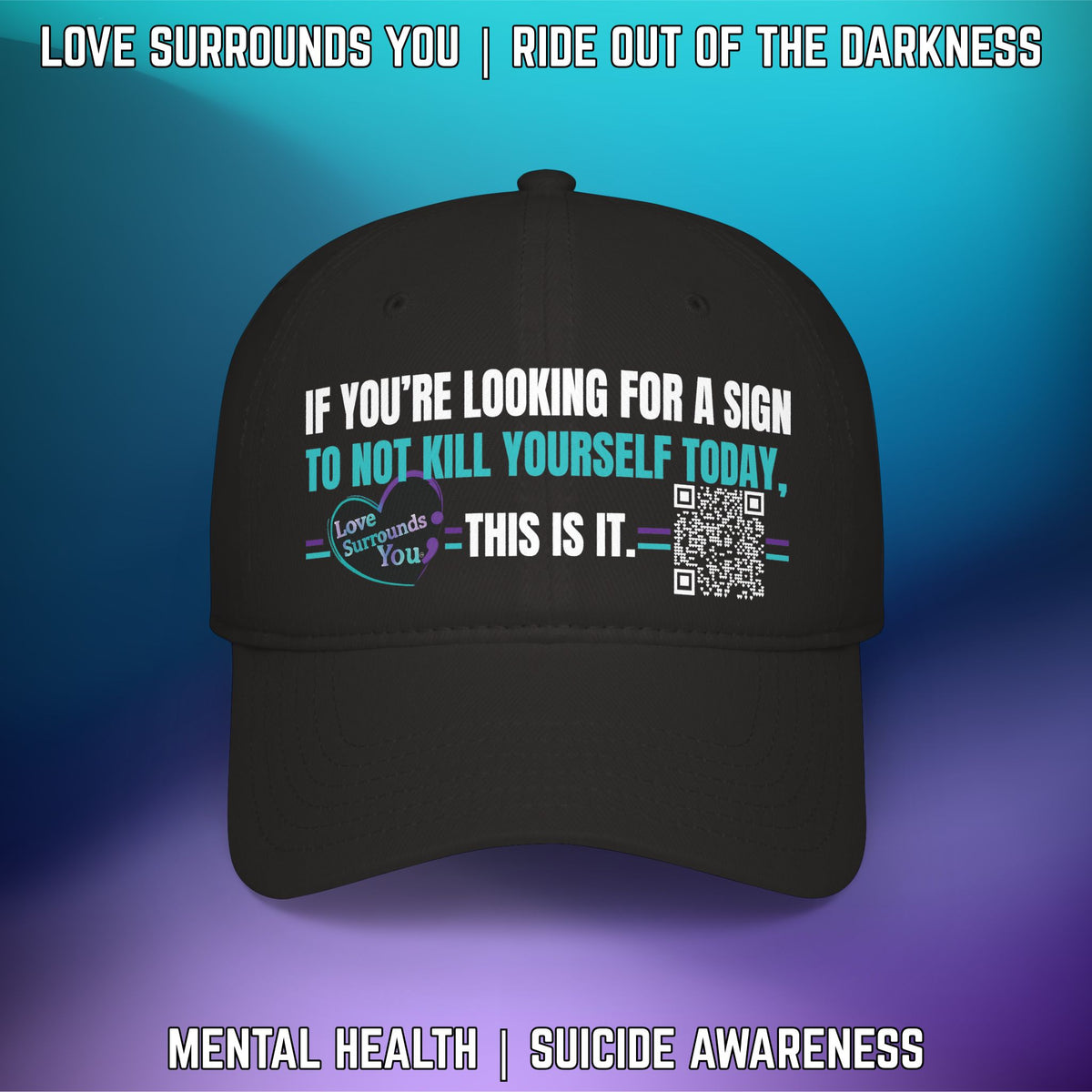 If You’re Looking for a Sign…This Is It QR Code Low Profile Baseball Cap - LSY