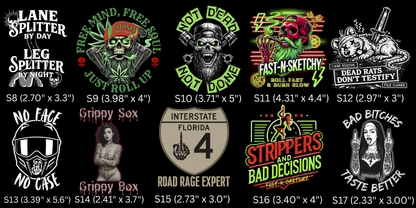 FAST-N-SKETCHY® Daytona Vinyl UV Transfer Sticker Collection – Pre-Order
