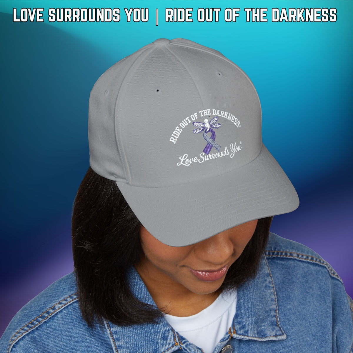 Suicide Awareness Ride Out of the Darkness Flexfit Hat - LSY